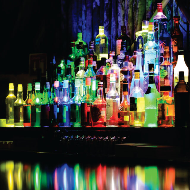 Sirenas Raw Bar Back Bar