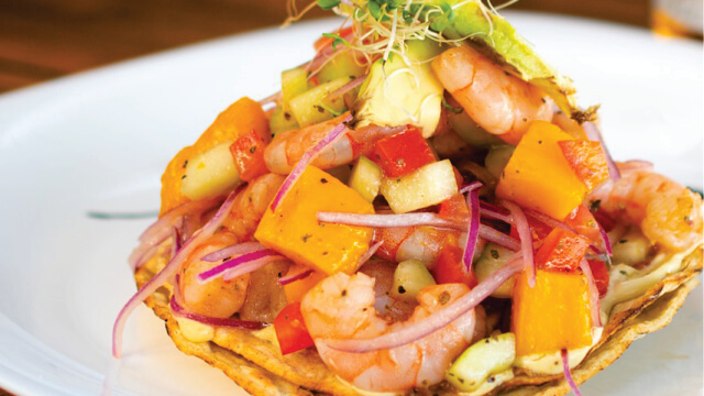Ceviche tostada
